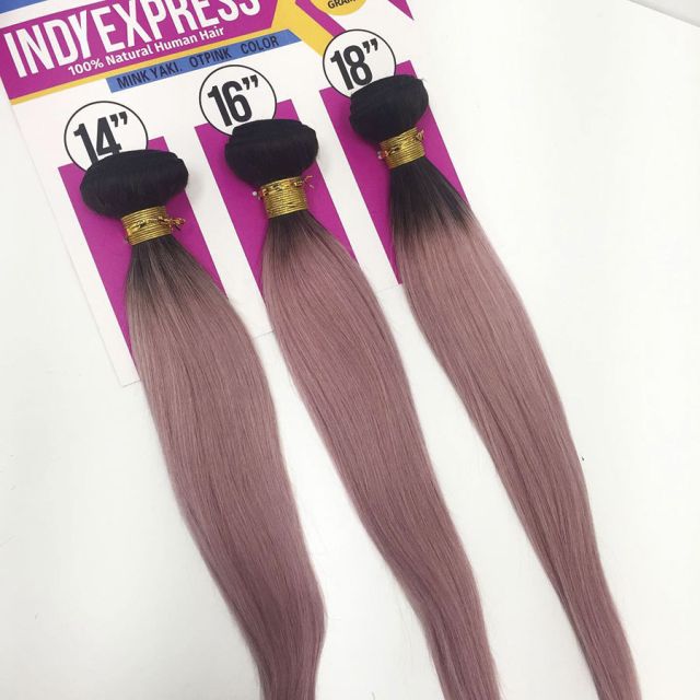 3 Pcs Brazilian Mink Yaki 270G Human Hair by Indy Express