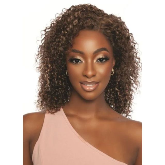 Trill 13X4 Human Hair 11A Jerry Curl Glueless Lace Wig 16"