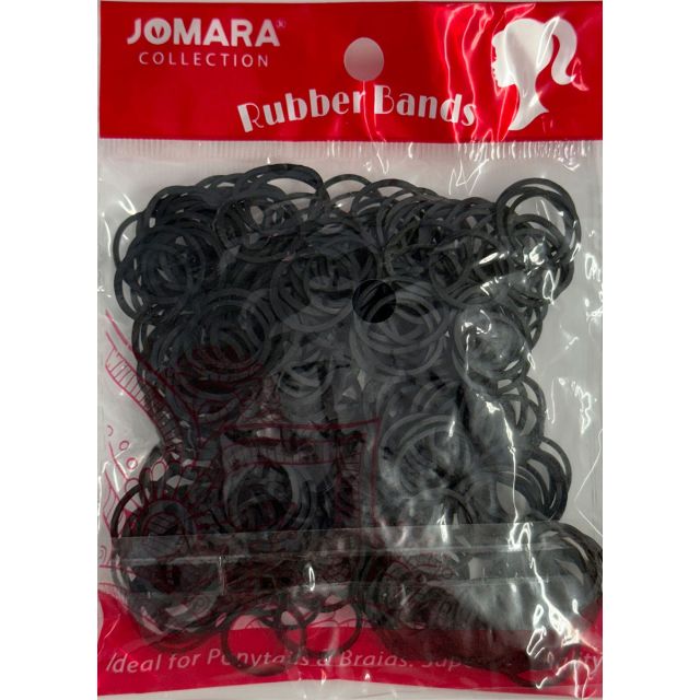 Rubber Bands 300pcs Black by JOMARA