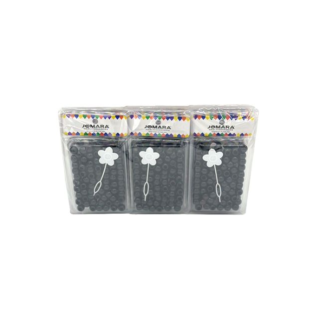 Plastic Bead Big Blister Black by Jomara JMR-52929