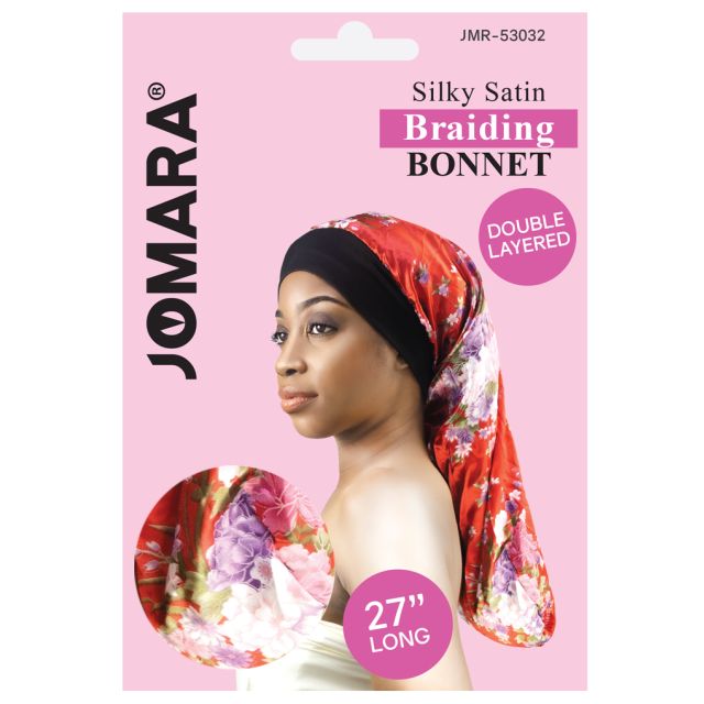 Silky Satin Braiding Bonnet Design by Jomara JMR-53032