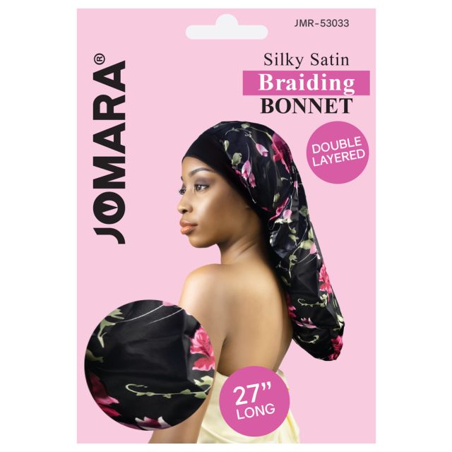 Silky Satin Braiding Bonnet Design by Jomara JMR-53033