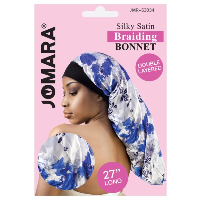 Silky Satin Braiding Bonnet Design by Jomara JMR-53034