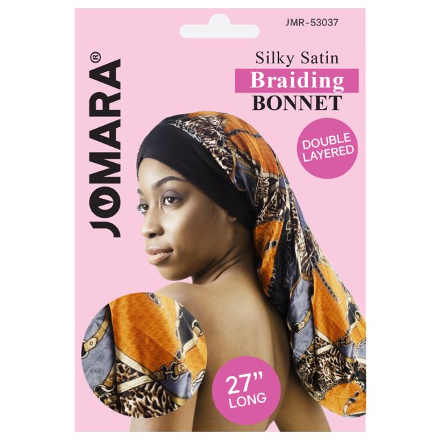 Silky Satin Braiding Bonnet Design by Jomara JMR-53037