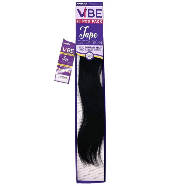 100% Human Hair Remi Tape Straight 20PCS by Vibe