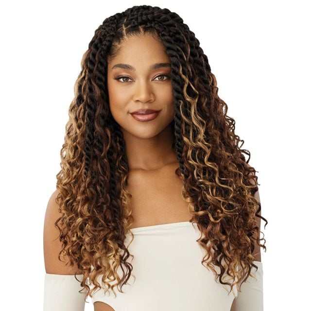Outre Twisted Up 3X Jumbo Boho Island Twist Crochet Braid 18"