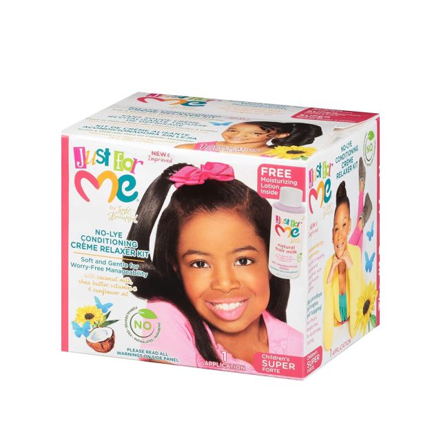 Just For Me No- Lye Conditioning Creme Relaxer Kit/ Super