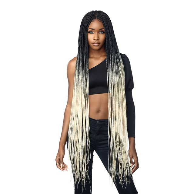 Sensationnel 4X4 Box Braid Cloud 9 Swiss Lace Wig 50”