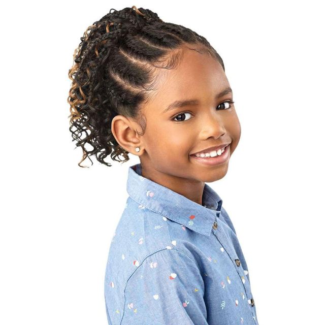 Outre Lil Looks Boho Box Braids Drawstring Ponytail 10"