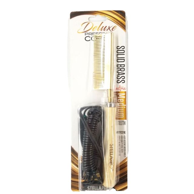 StellaPro Deluxe Electric Pressing Comb Straight