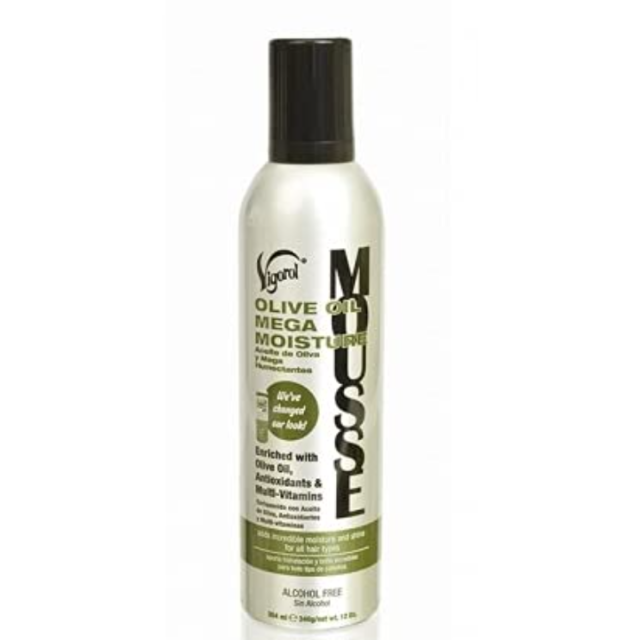 Vigorol Styling Mousse Olive Oil Mega Moisture 12 oz