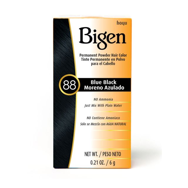 Bigen Permanent Powder Hair Color 88 Blue Black 0.21oz