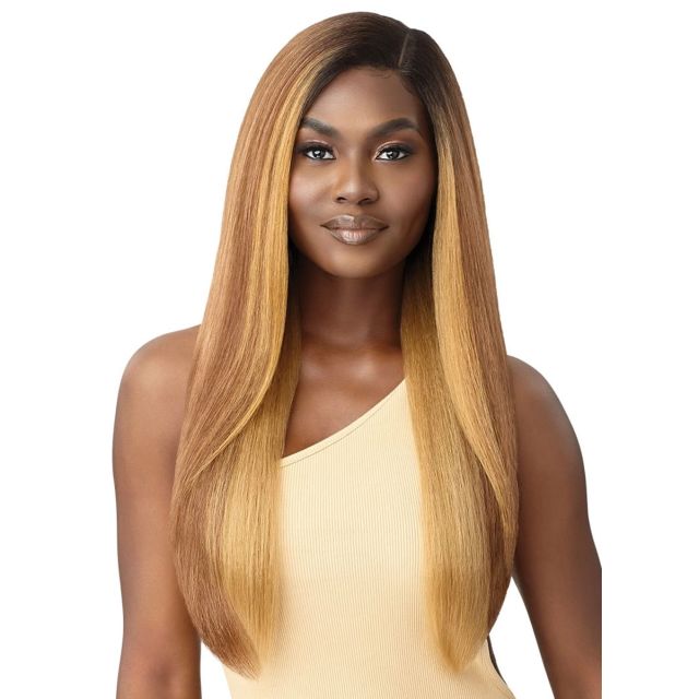 Outre Natural Yaki Glueless Lace Front Wig