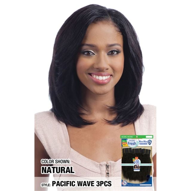 Nude Fresh Wet & Wavy Human Hair Pacific Wave 3PCS