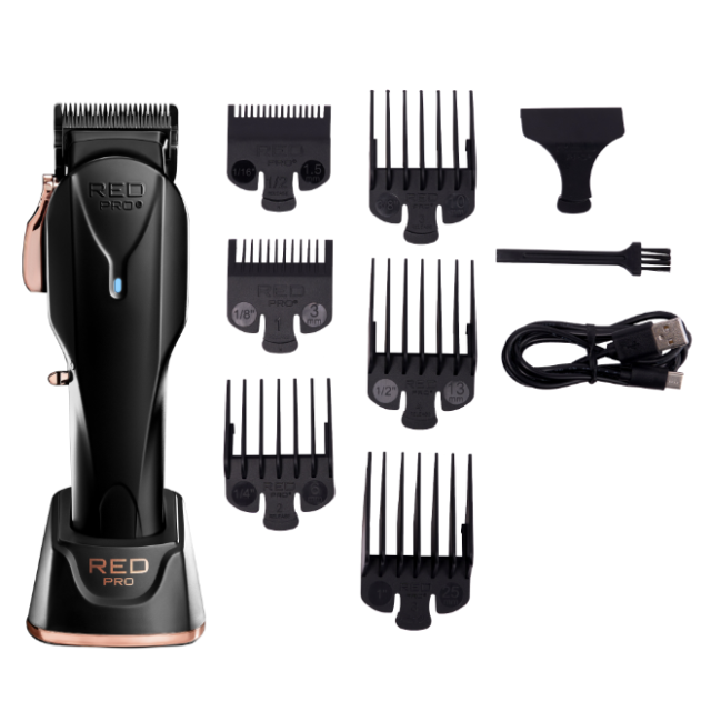 RED PRO BLACK CORDLESS CLIPPER PCL02