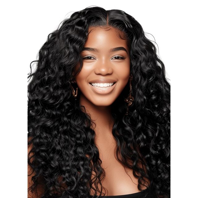 HD Transparent 13X4 Lace Frontal 100% Human Hair Wig Pineapple Curl by Brio By Jomara