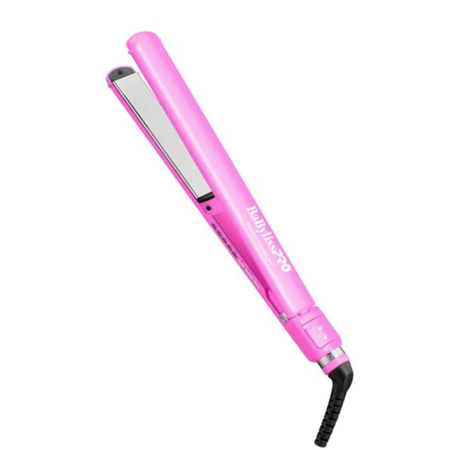 BabylissPro Nano Titanium The Digital Ultra Thin Pink Flat Iron 1"-Limited Edition BNT4172THP