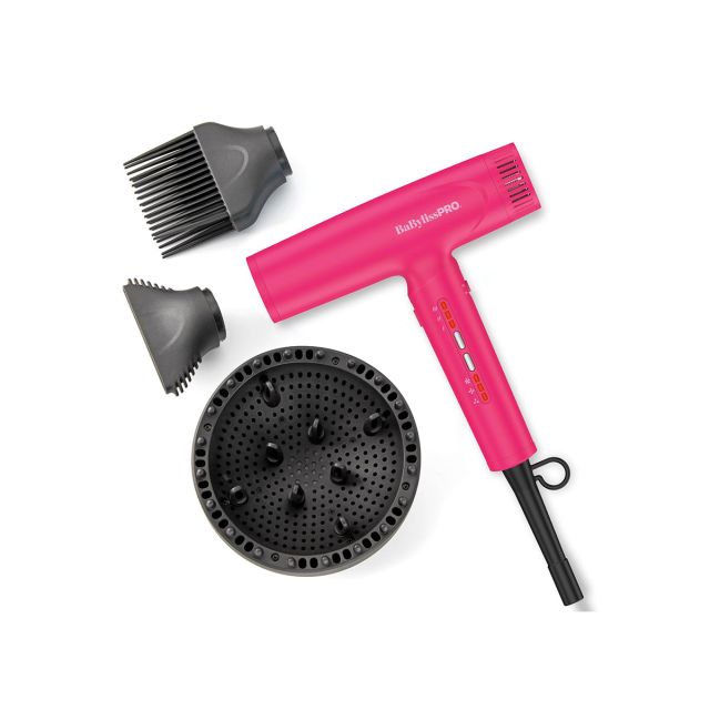 BabylissPro Nano Titanium The Nano Light High Speed Ionic Pink Dryer-Limited Edition BNTC9200HP
