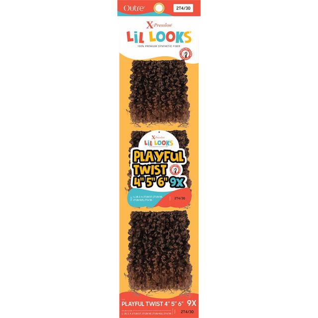 Outre X-Pression Lil Look 9X Playful Twist Crochet Braid 4" 5" 6"