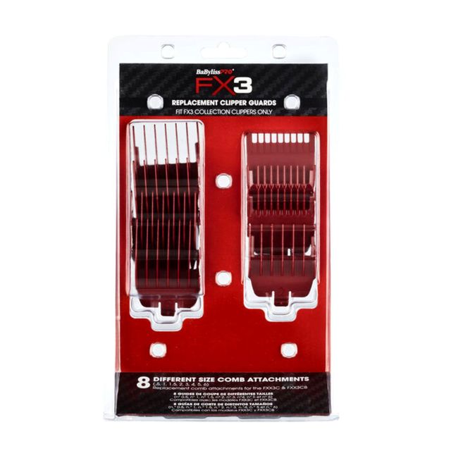 BabylissPro FX3 Replacement Clipper Guards Fit FX3 Collection Clippers Only FXX3CGR