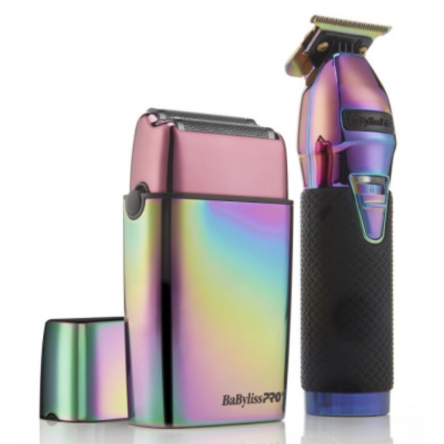BabylissPro LimitedFX IridescentTrimmer and Double-Foil Shaver FXDUOFS2TRB