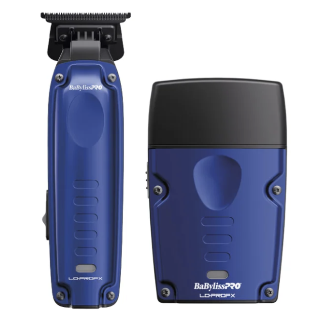 BabylissPro Lo-ProFX Compact High Performance Blue Trimmer & Single Foil Shaver FX72FSPK