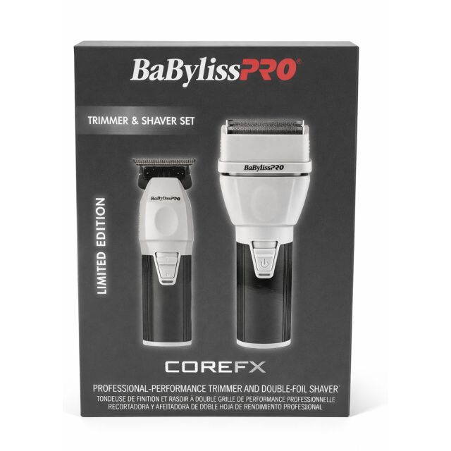 BabylissPro CoreFX Professional Performance Trimmer & Double Foil Shaver FXCLCPK2