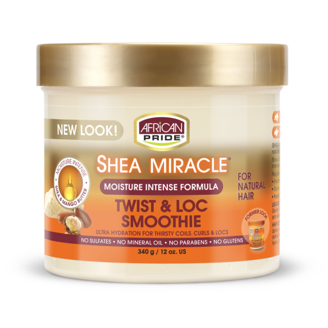 African Pride Shea Miracle Moisture Intense Formula Twist & Loc Smoothie 12oz