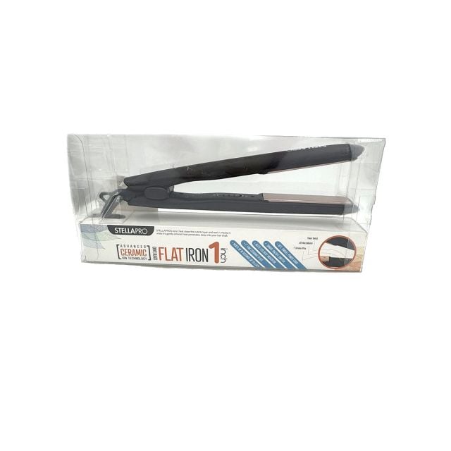 StellaPro Advanced Ceramic Onyx Black Flat Iron 1"