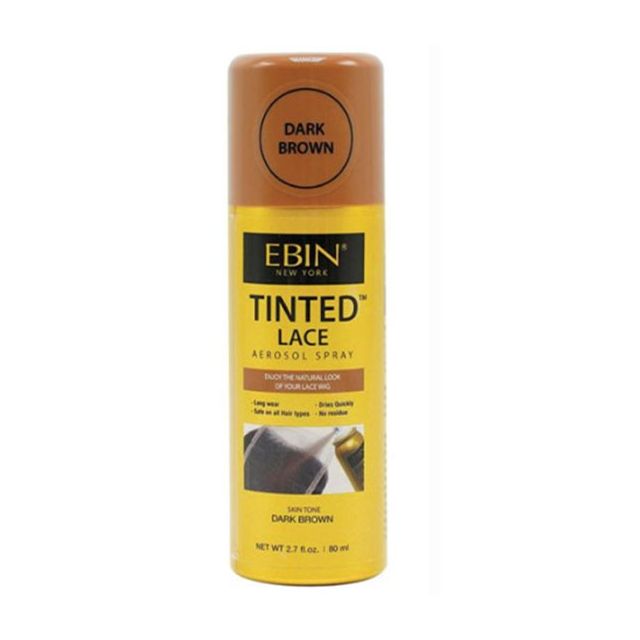 Ebin Tinted lace Aerosol Spray Dark Brown 80 ml