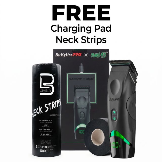 BaBylissPRO x TOMB45 FXT45C Clipper Combo + FREE Pad & Neck Strips