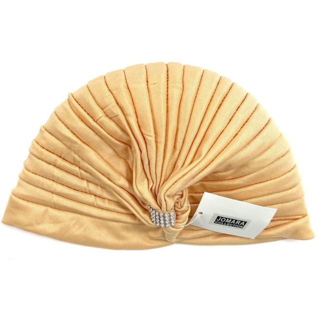 Turban With Ornament Beige by JOMARA