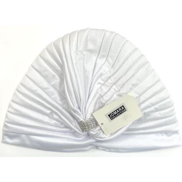 Turban With Ornament White by JOMARA