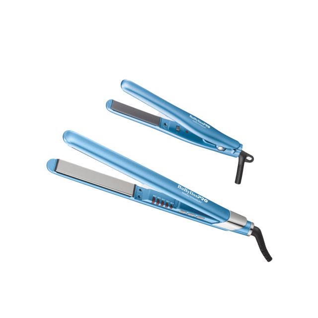 BabylissPro Nano Titanium 3/4" Mini & 1" Full Size Ultra Sleek Straightening Iron BNTPP93