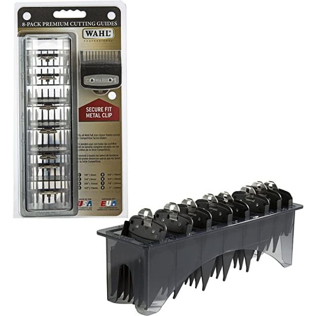 Professional 8-Pack Premium Cutting Guides by WAHL WA3171500