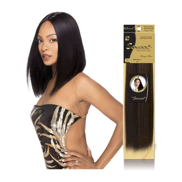Sensual Human Hair Weave Straight Mink Yaki