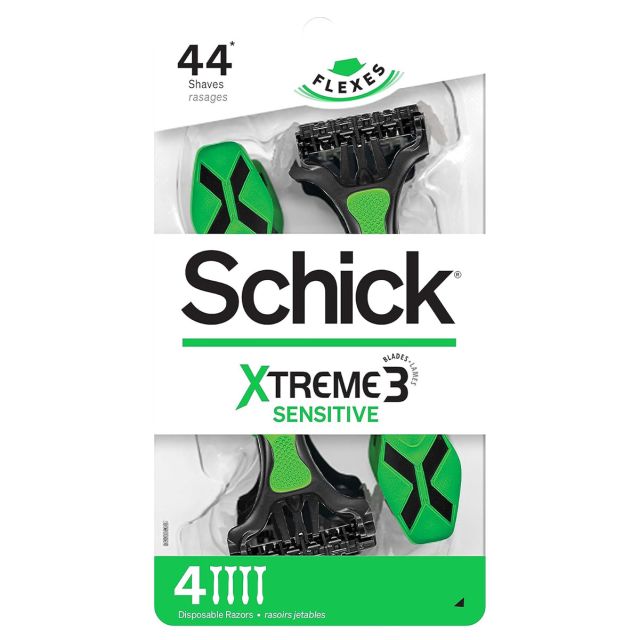 Schick Xtreme 3 Sensitive 4 Disposable Razors