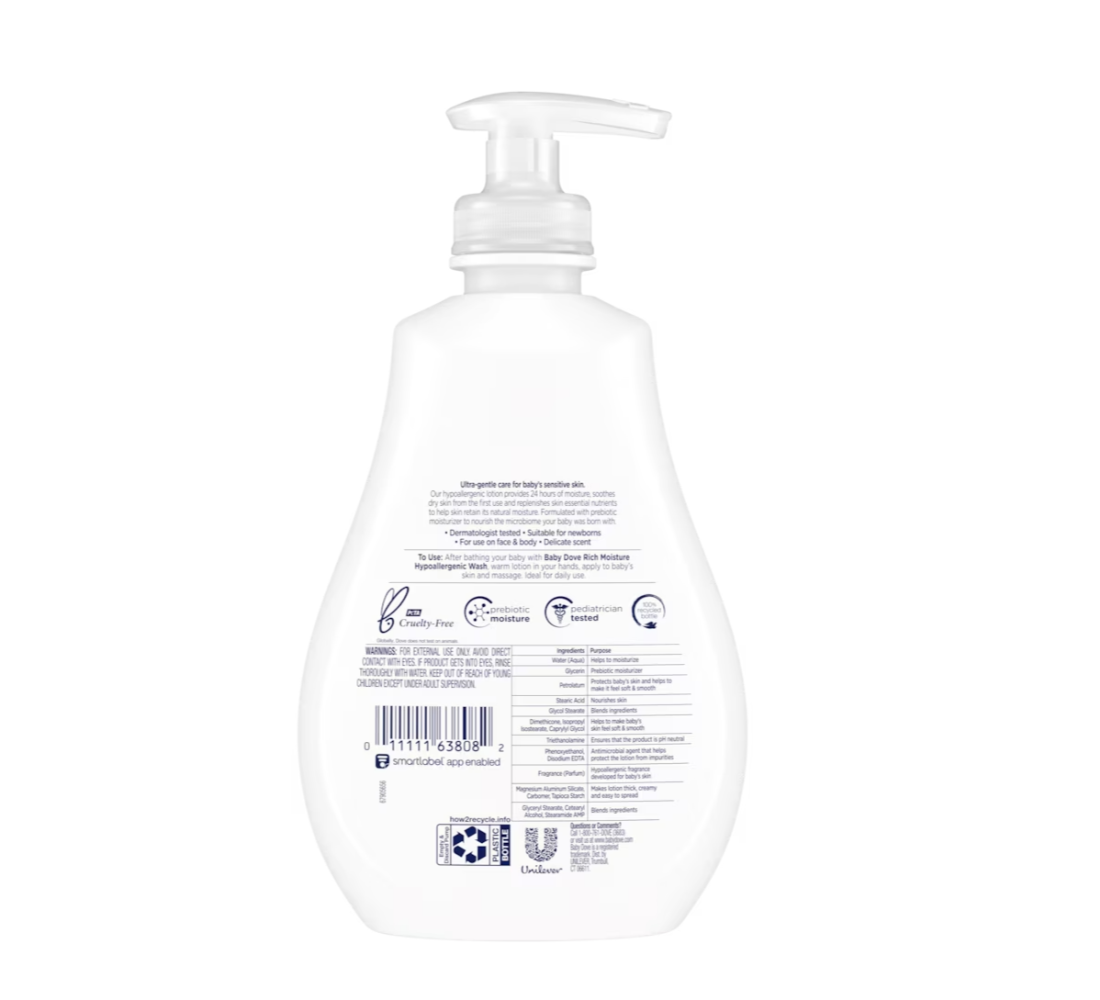 Sensitive Skin Care Hypoallergenic Lotion Rich Moisture