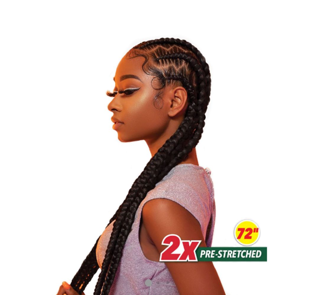 2x x-pression pre-stretched braid 72 by african collection | Joes