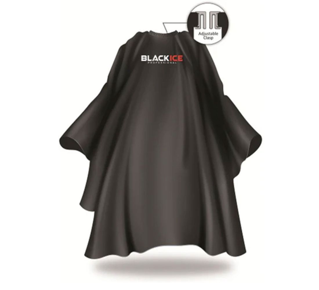 Black Ice Original Balck Barber Cape BVE009BLA | Joes Beauty