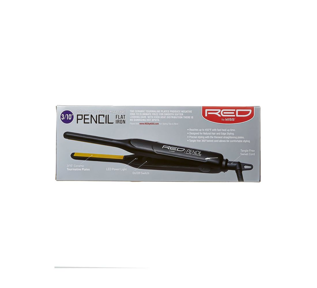 Ceramic Tourmaline Pencil Flat Iron 3 10 by Red Kiss FI030