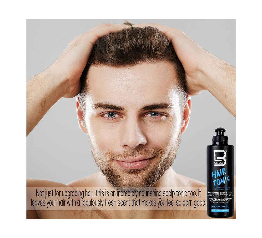 Menthol Infused Hair Tonic (8.45 oz) by level 3 (100405) | Joes Beauty
