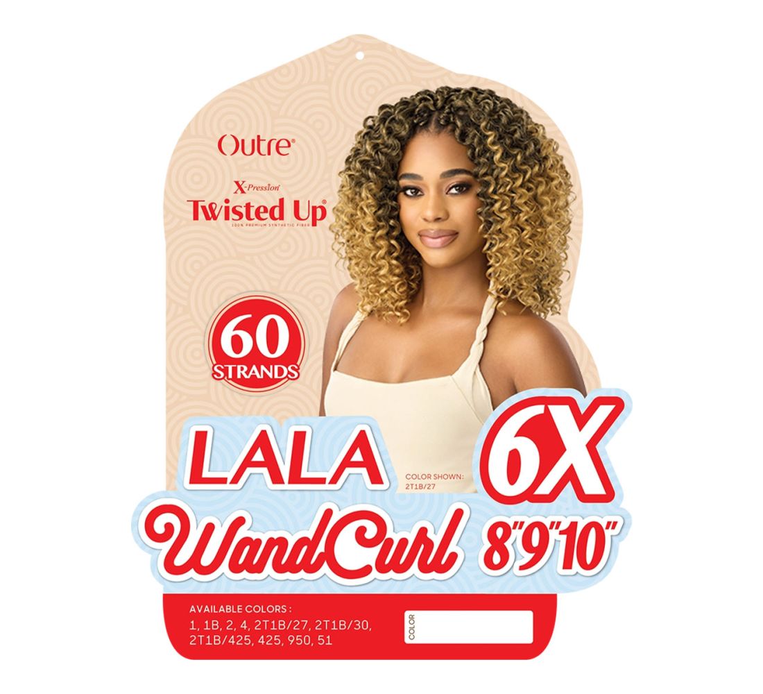 Outre X-Pression 6X Lala Wand Curl Crochet Braid 8 9 10 | Joes Beauty