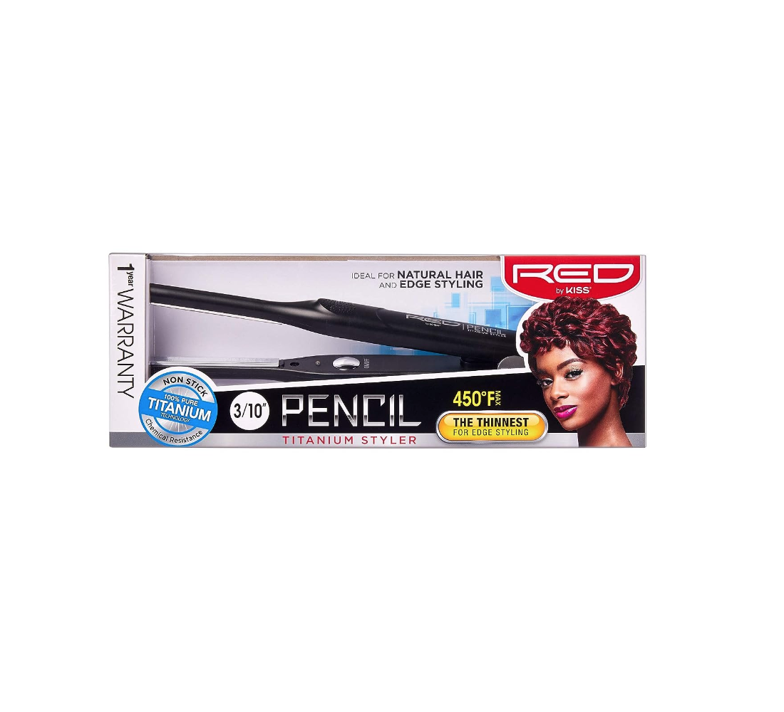 Pencil Titanium Styler 3 10 Flat Iron The Thinnest For Edge Styling by Red Kiss FITS030 Joes Beauty