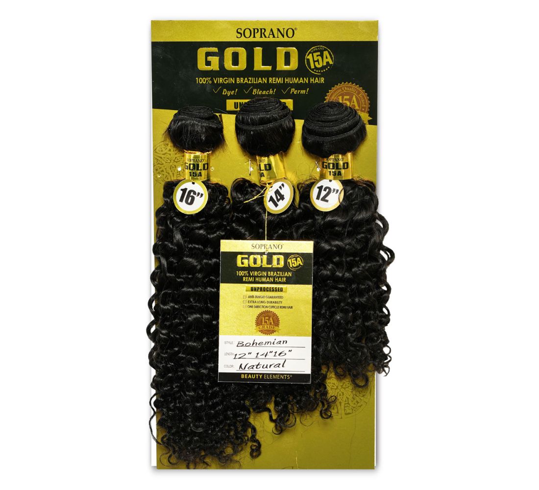 Soprano Gold 15A Human Hair Deep Bundle 3 Pcs | Joes Beauty
