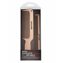 Two PC Metal Comb Set by BaBylissPRO BCOMBSET2RG | Joes Beauty