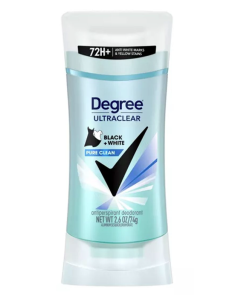 Degree Ultra Clear Black+White Pure Clean Antiperspirant Deodorant 2.6 oz