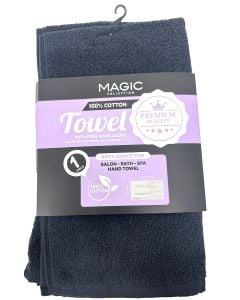 Magic 100% Cotton Black Towel 16"X27" 1 Pieces