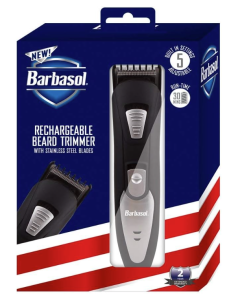 BARBASOL Rechargeable Beard Trimmer with Blades CBT1-3002-BOX