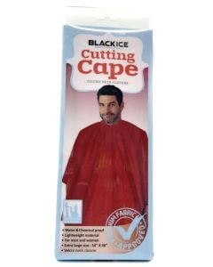 Black Ice Red Cutting Cape -BVE004RED